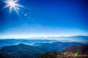 view of bitterroot mountains from gird point lookout, Montana