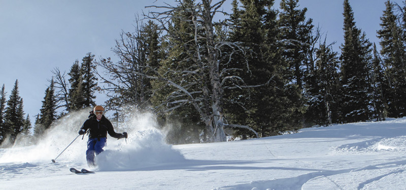 Skiing in the Bitterroot Valley, Montana