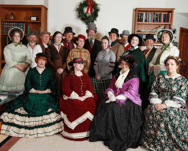 Montana A Cappella Choir in Victorian Christmas attire